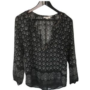 Swimsuit Cover Up Printed Tunic- Size M